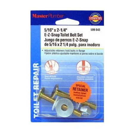 Brasscraft MP 2PK Snap Toilet Bolt 599043